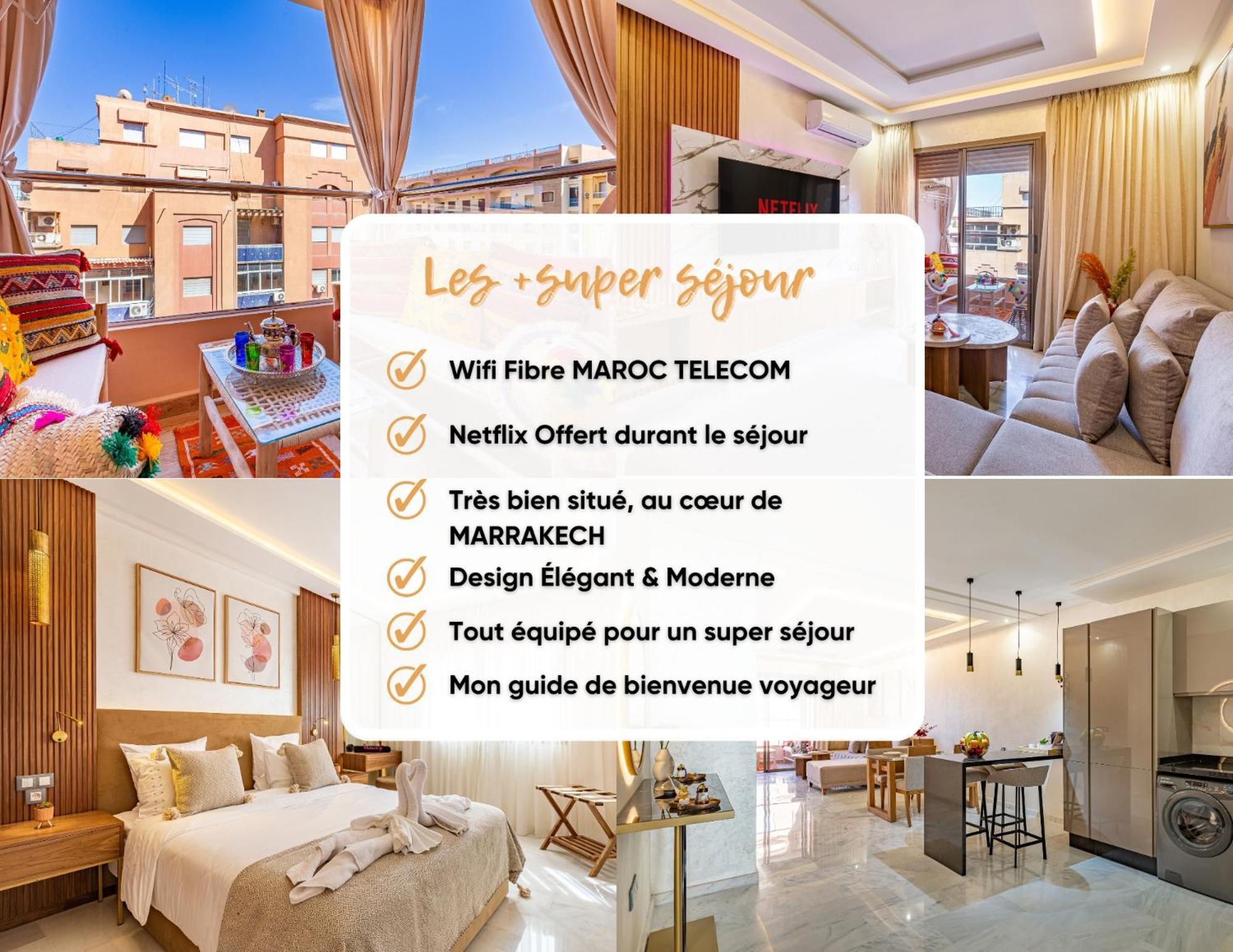 Magnifique Appartement Unique Et Central! 마라케시 외부 사진